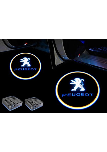 Peugeot Için Kapı Altı Logo 7 LED Projektör (2 Adet)