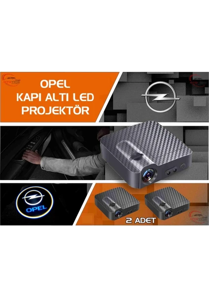 Opel  Araçları Için Kapı Altı Logo 7 LED Projektör (2 Adet)