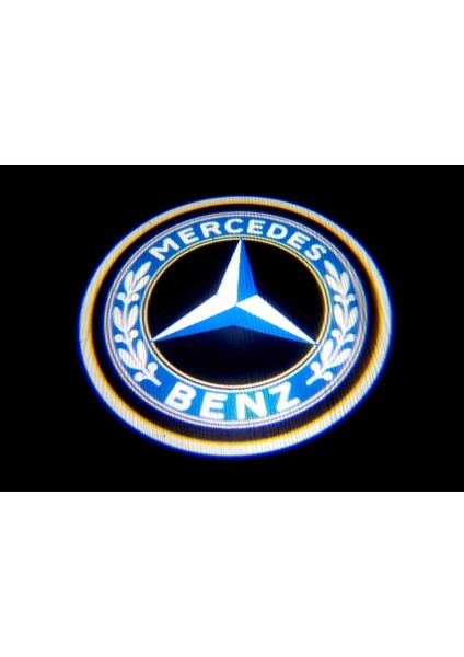 Mercedes Benz Çelenk Araçları Için Kapı Altı Logo 7 LED Projektör (2 Adet)