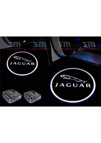 Jaguar Araçları Için Kapı Altı Logo 7 LED Projektör (2 Adet)