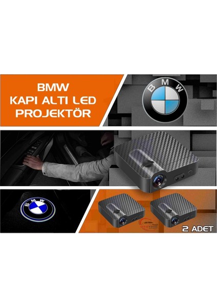 Bmw Araçları Için Kapı Altı Logo 7 LED Projektör (2 Adet)