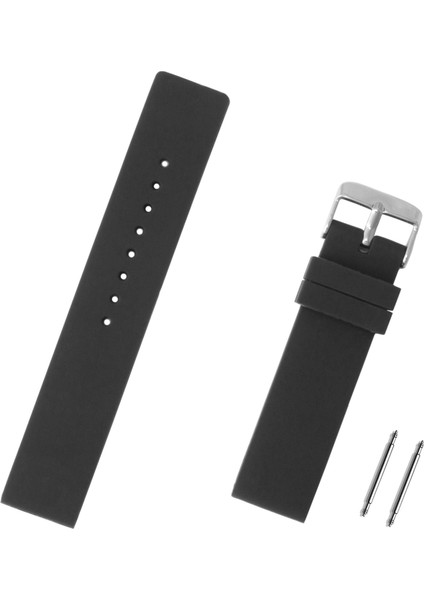 14MM Siyah Silikon Saat Kordonu Kayış