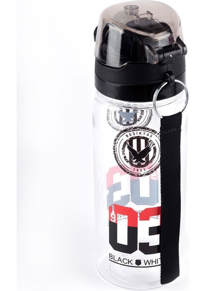 Plastik Matara 500 Ml Siyah Kırmızı