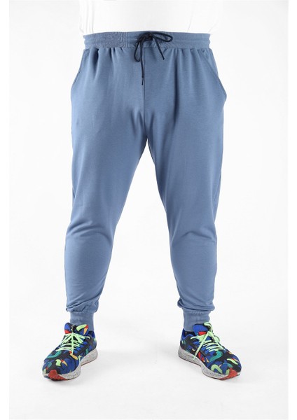 Mocgrande Büyük Beden Basic Eşofman Altı Full Lycra 11516 Mavı fiyatları