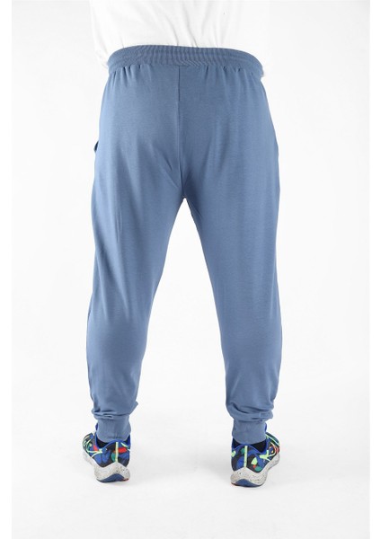 Mocgrande Büyük Beden Basic Eşofman Altı Full Lycra 11516 Mavı modelleri