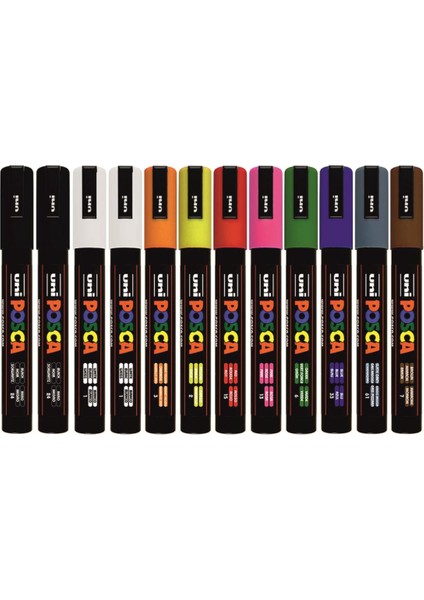 Posca Marker Pc-3m 12'li Set