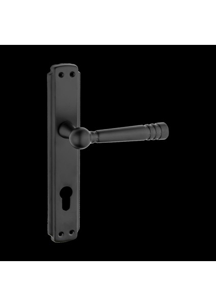 Osmanlı Lüx Mat Siyah Aynalı Yale Çelik Kapı Kolu 1 Takım Daire Giriş Kapı Kolu fiyatları