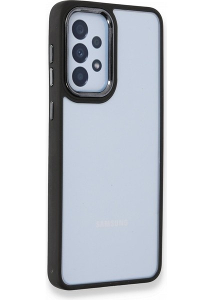 A53 Kılıf Luna Lens Kamera Çerçeveli Silikon Kapak