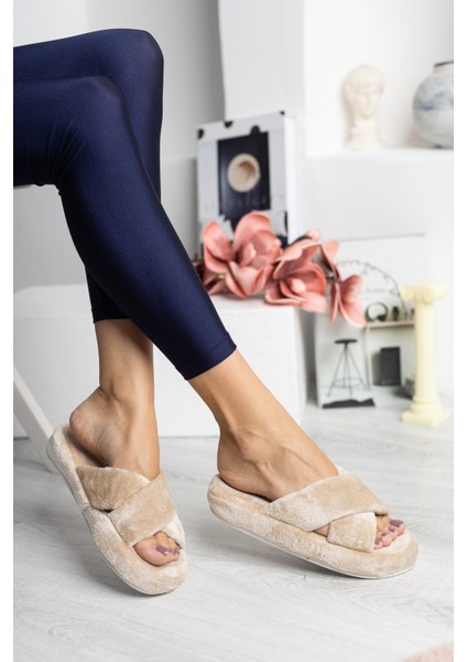 Stwenn Kadın Ev Terliği Peluş Terlik Çeyiz Terliği Bohça Terliği