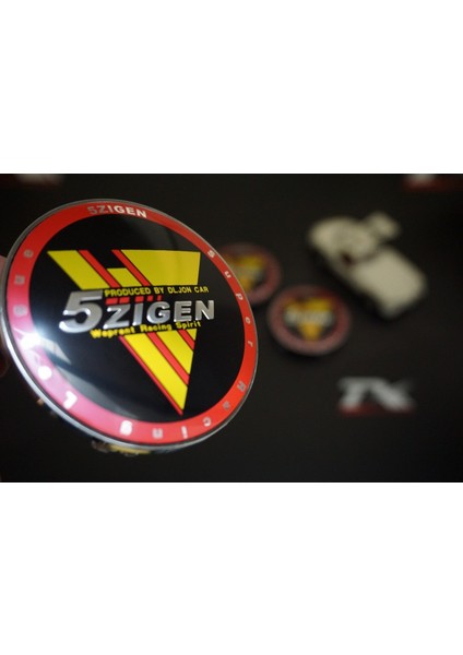 5 Zigen Racing Jant Göbek Kapağı Seti 68MM