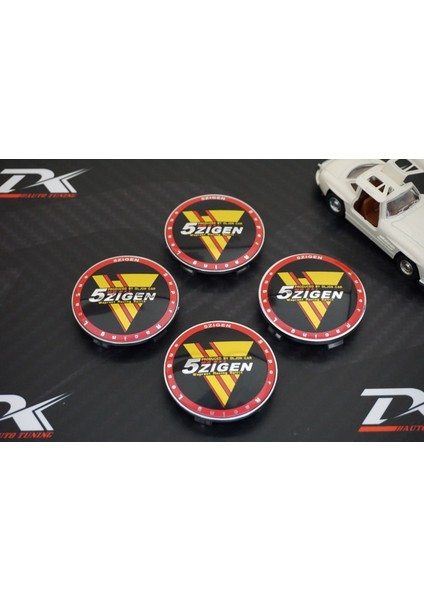 5 Zigen Racing Jant Göbek Kapağı Seti 68MM