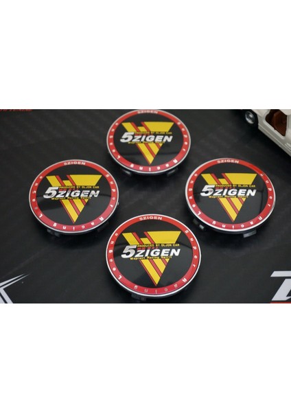 5 Zigen Racing Jant Göbek Kapağı Seti 68MM