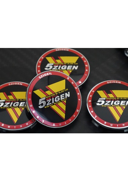 5 Zigen Racing Jant Göbek Kapağı Seti 68MM