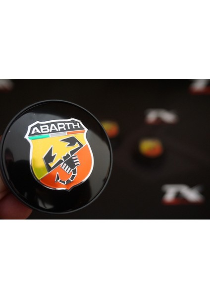 Fiat Abarth Jant Göbeği Kapak Seti 60MM