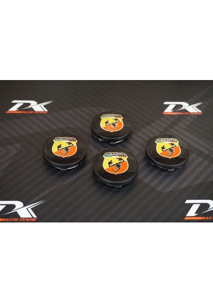 Fiat Abarth Jant Göbeği Kapak Seti 60MM