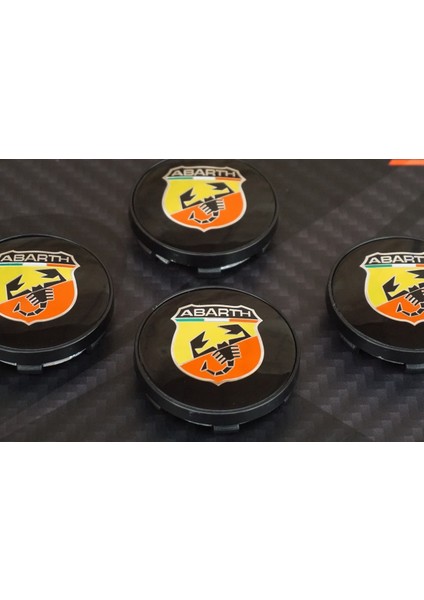 Fiat Abarth Jant Göbeği Kapak Seti 60MM