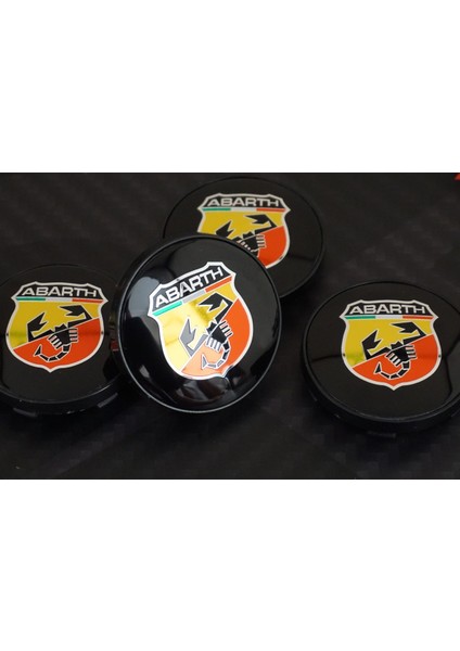 Fiat Abarth Jant Göbeği Kapak Seti 60MM