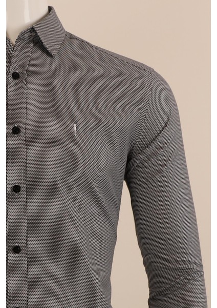 Uzun Kol Regular Fit Desenli Gömlek fırsatları