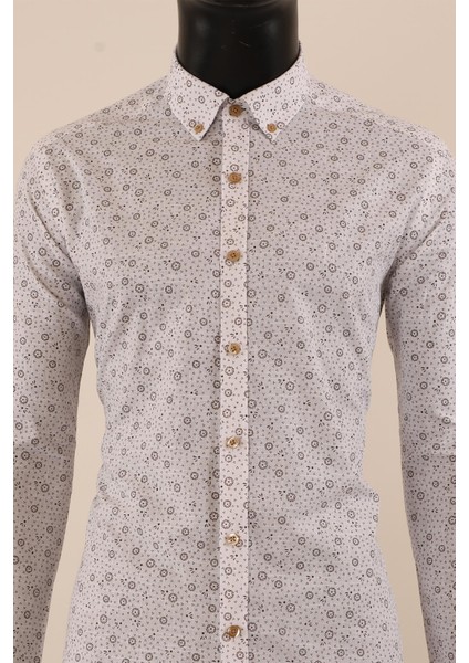 Uzun Kol Slim Fit Desenli Gömlek fiyatları