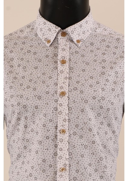 Uzun Kol Slim Fit Desenli Gömlek modelleri