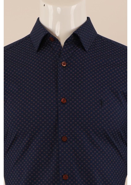 Uzun Kol Slim Fit Desenli Gömlek modelleri