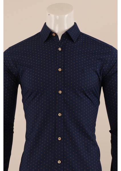 Uzun Kol Slim Fit Desenli Gömlek fiyatları