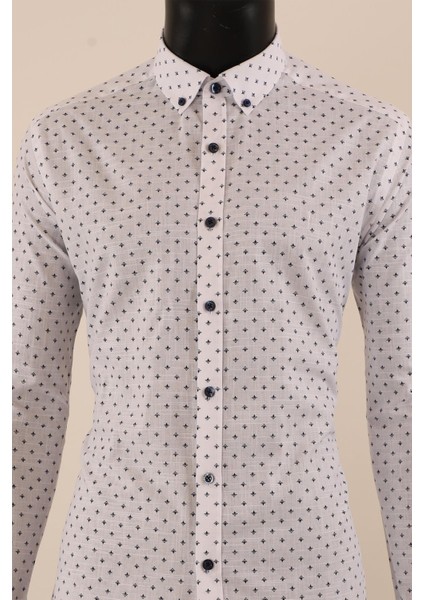 Uzun Kol Slim Fit Desenli Gömlek fiyatları
