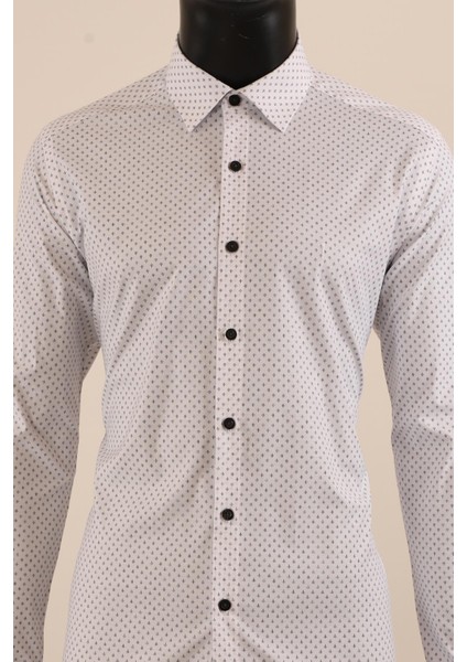 Uzun Kol Slim Fit Desenli Gömlek fiyatları
