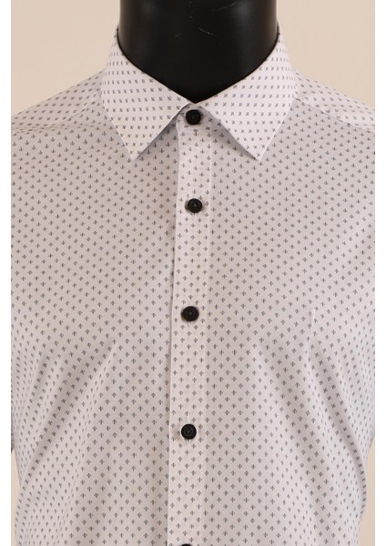 Uzun Kol Slim Fit Desenli Gömlek modelleri