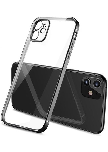 Apple iPhone 11 Pro Lazer Kamera Lens Korumalı Plating Telefon Kılıf&kapak