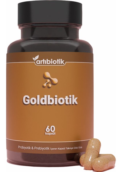 Artıbiotik Goldbiotik Probiyotik & Prebiyotik 60 Kapsül