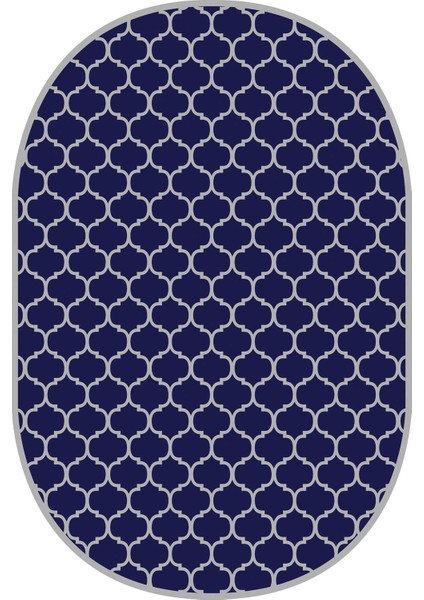 Dijital Baskılı Kaymaz Taban Yıkanabilir Oval 2'li Klozet Takımı Banyo Paspası NOKZ-HT-555