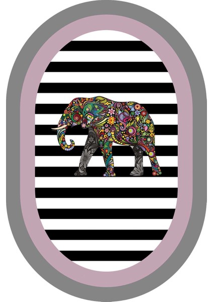 Dijital Baskılı Kaymaz Taban Yıkanabilir Oval 2'li Klozet Takımı Banyo Paspası NOKZ-HS-534 fiyatları