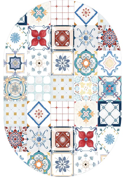 Dijital Baskılı Kaymaz Taban Yıkanabilir Oval 2'li Klozet Takımı Banyo Paspası NOKZ-HS-536 fiyatları