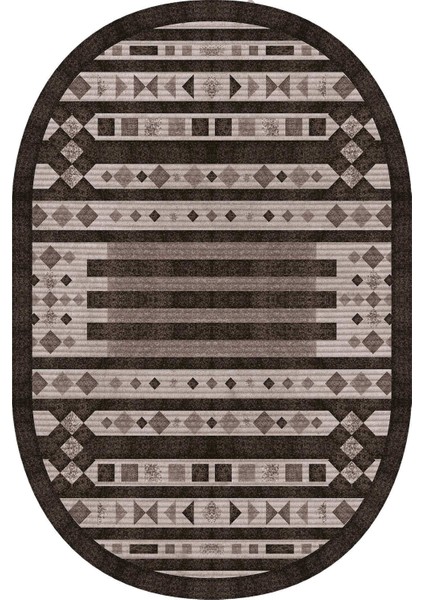Dijital Baskılı Kaymaz Taban Yıkanabilir Oval 2'li Klozet Takımı Banyo Paspası NOKZ-SD-1116
