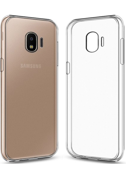 Samsung Galaxy J2 Core (J260) Kılıf Fitcase Toz Koruma Tıpalı Şeffaf Arka Kapak