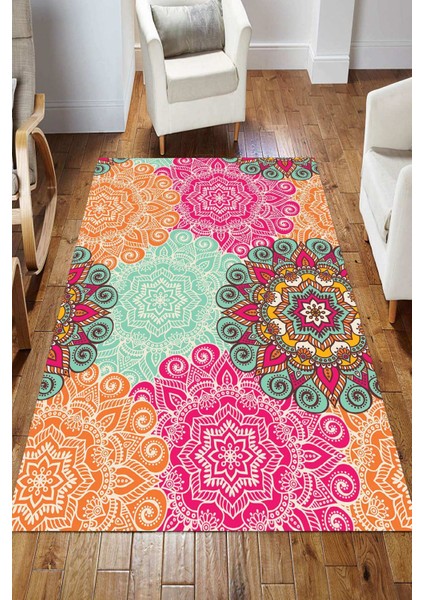 Dijital Kaymaz Taban Yıkanabilir Salon Halısı Mutfak Halısı Koridor Halısı Yolluk ND-HS-485