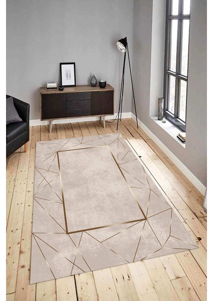 Dijital Baskılı Yıkanabilir Kaymaz Modern Renkli Salon Halısı Mutfak Halısı Yolluk ND-HY-862