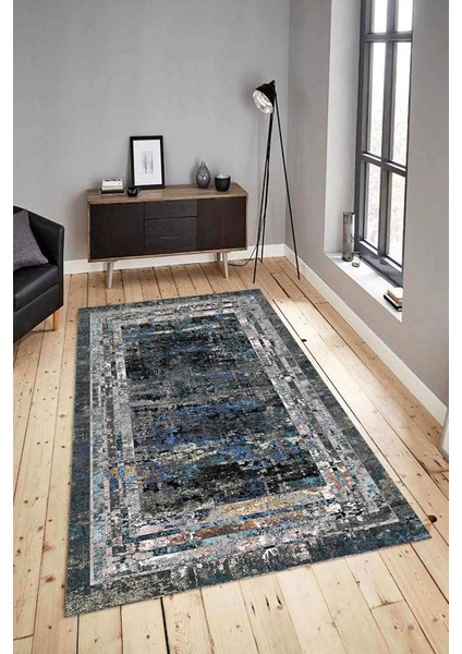 Dijital Baskılı Yıkanabilir Kaymaz Modern Renkli Salon Halısı Mutfak Halısı Yolluk ND-HY-1225