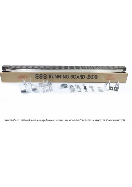 Omsa Opel Combo D Blackline Yan Basamak Krom Uzun Şase 2010-2018 Arası modelleri