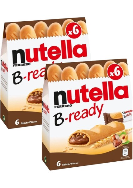 Ferrero B-Ready Çikolata Dolgulu Gofret Avantaj Paket 2 x 132 gr