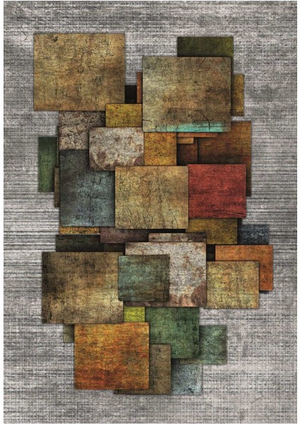 Dijital Baskılı Kaymaz Taban Yıkanabilir 2'li Klozet Takımı Banyo Paspası NDKZ-HY-1375