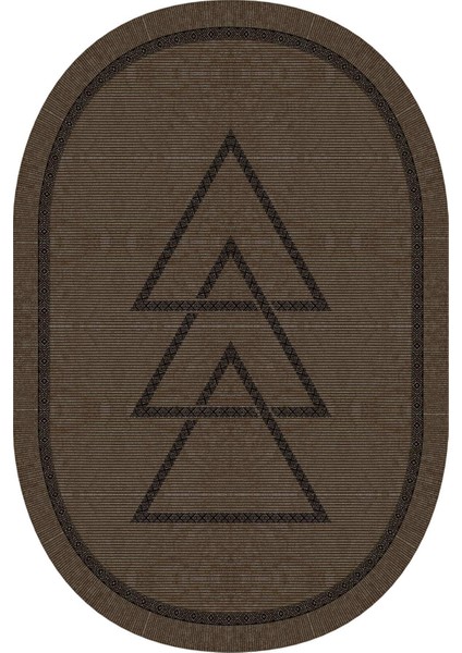 Dijital Baskılı Kaymaz Taban Yıkanabilir Oval 2'li Klozet Takımı Banyo Paspası NOKZ-SD-1066