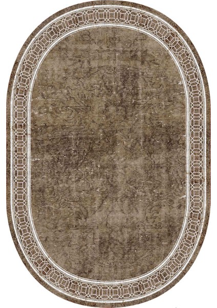 Dijital Baskılı Kaymaz Taban Yıkanabilir Oval 2'li Klozet Takımı Banyo Paspası NOKZ-HT-239