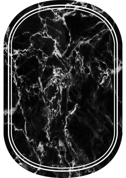 Dijital Baskılı Kaymaz Taban Yıkanabilir Oval 2'li Klozet Takımı Banyo Paspası NOKZ-HT-795