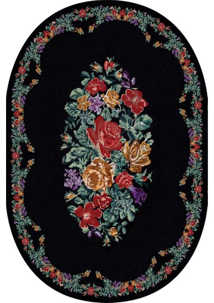 Dijital Baskılı Kaymaz Taban Yıkanabilir Oval 2'li Klozet Takımı Banyo Paspası NOKZ-HT-482