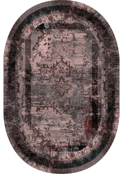 Dijital Baskılı Kaymaz Taban Yıkanabilir Oval 2'li Klozet Takımı Banyo Paspası NOKZ-SD-281