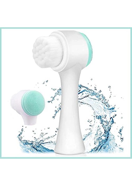 Çift Taraflı Cilt Yüz Temizleme Fırçası Peeling Masaj Etkili Gözenek Temizley modelleri