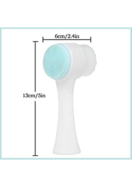 Çift Taraflı Cilt Yüz Temizleme Fırçası Peeling Masaj Etkili Gözenek Temizley fırsatları