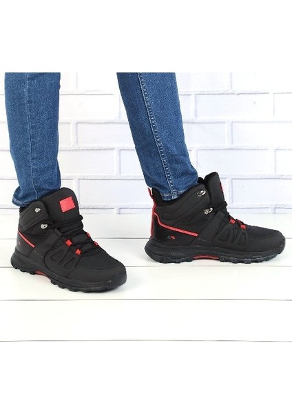Soft Shell Suya Dayanıklı Kauçuk Taban Outdoor Trekking Bot 2608 Siyah Kırmızı fiyatları
